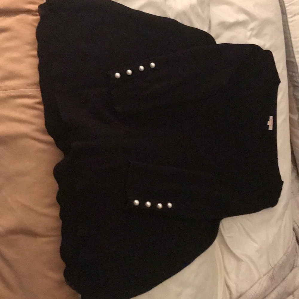 Newer Black Long Sleeve Crew Neck Sweater